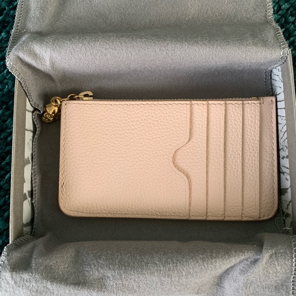 Alexander McQueen Accessories - Alexander McQueen Zip Cardholder with Skull